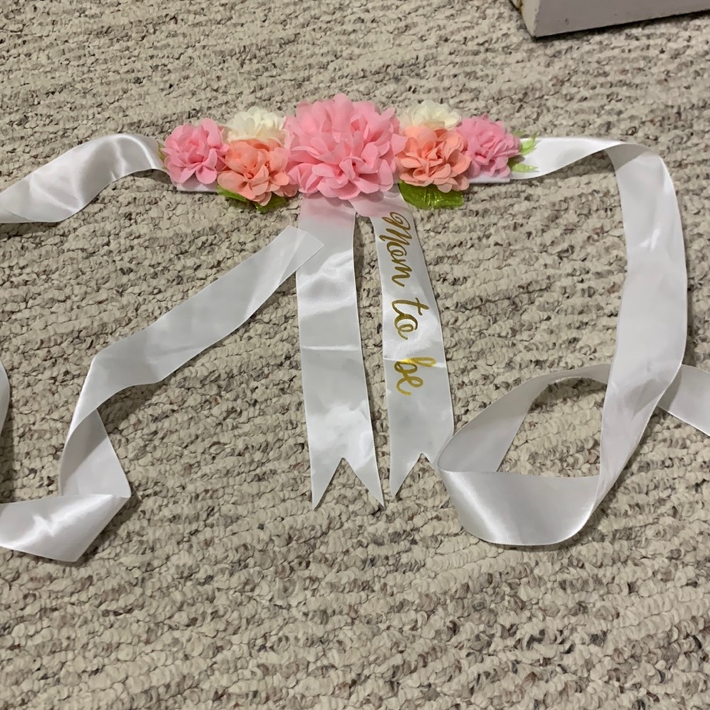 Baby shower ribbon